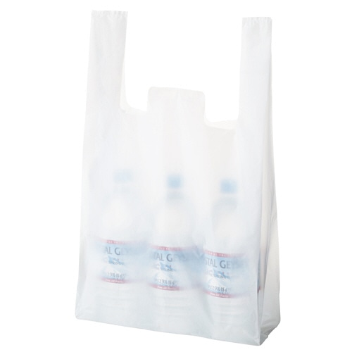 TANOSEE 乳白レジ袋 45号 ヨコ300×タテ530×マチ幅140mm 100枚/袋（ご注文単位1袋）【直送品】