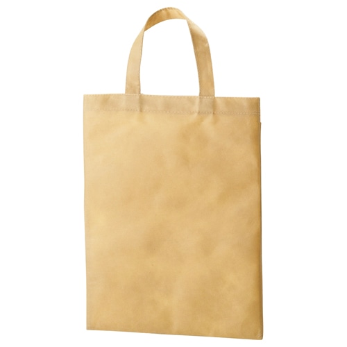 TANOSEE 不織布バッグ A4 マチ無 ヨコ270×タテ350mm ベージュ 10枚/袋（ご注文単位1袋）【直送品】