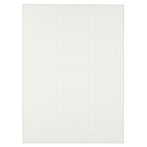 TANOSEE 模造紙(プルタイプ) 詰替用 788×1085mm 50mm方眼 再生ホワイト 20枚 3本/箱（ご注文単位1箱）【直送品】