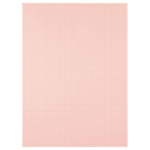 TANOSEE 模造紙(プルタイプ) 本体 788×1085mm 50mm方眼 ピンク 20枚/箱（ご注文単位1箱）【直送品】