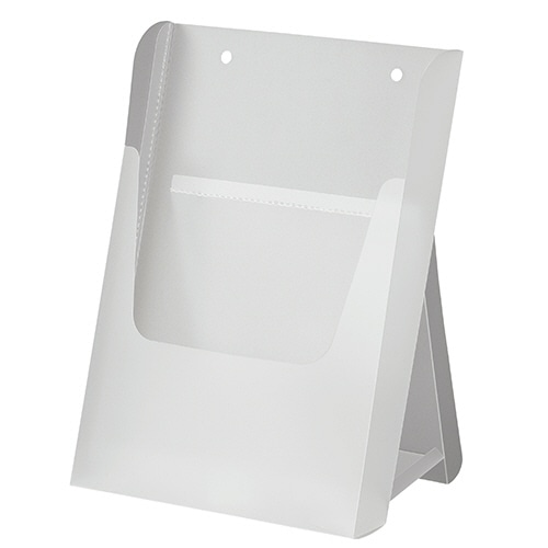 アスト 組立式 EZパンフスタンド A4 半透明 745927 1個(ご注文単位1個)【直送品】