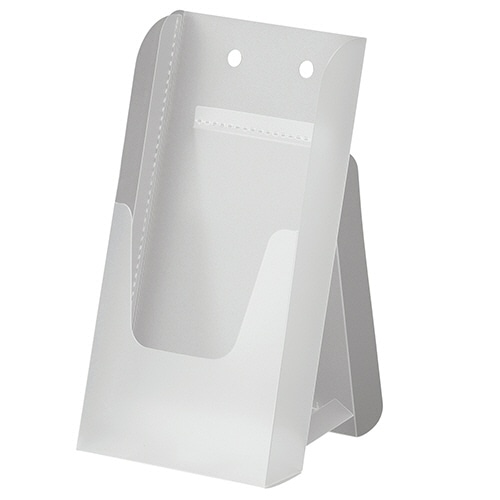 アスト 組立式 EZパンフスタンド A4三つ折 半透明 745928 1個(ご注文単位1個)【直送品】