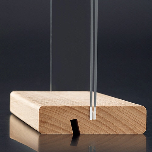 アスト 木製スタンド付 アクリルサインホルダー A4 1個(ご注文単位1個)【直送品】