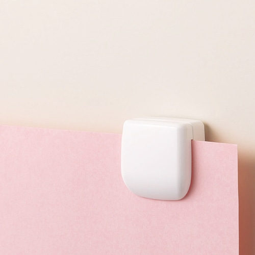 オート メモクリップ カラーマグネットタイプ 白 MC-380M 1個(ご注文単位1個)【直送品】