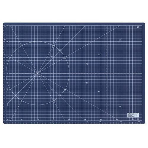 オルファ ふたつ折りカッターマット A3 ネイビー (文具専用) 223BSNV 1枚（ご注文単位1枚）【直送品】
