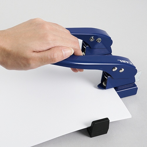 カール事務器 2穴パンチ 45枚穿孔 ブルー SD-WJ45K-B 1台（ご注文単位1