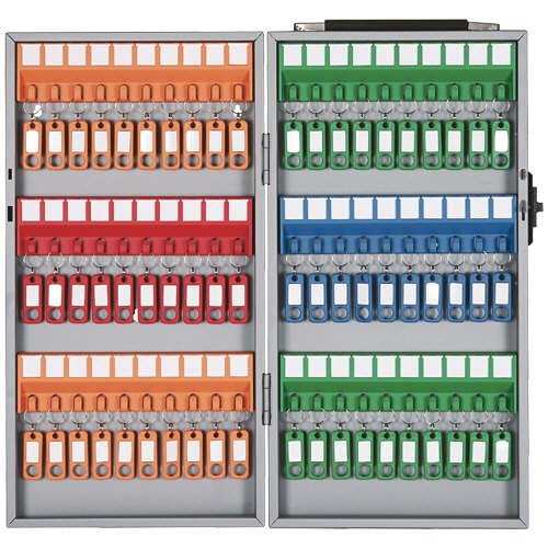 カール事務器 キーボックス 60個吊 シルバー CKB-60-S 1個(ご注文単位1個)【直送品】