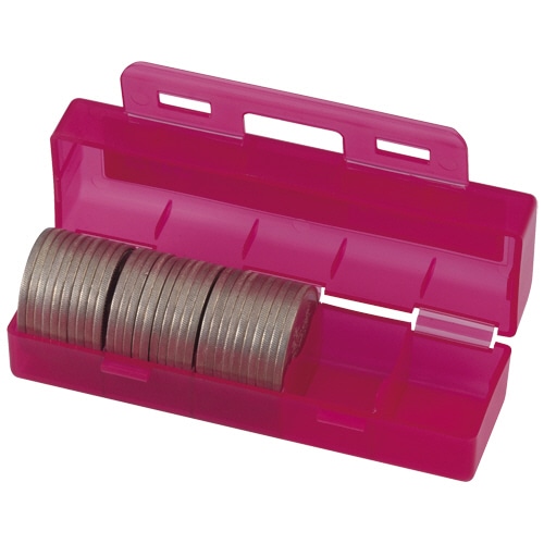 カール事務器 コインケース 500円硬貨(50枚収納) レッド CX-500-R 1個（ご注文単位1個）【直送品】