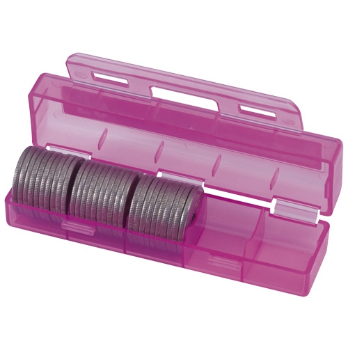 カール事務器 コインケース 50円硬貨(50枚収納) ピンク CX-50-P 1個（ご注文単位1個）【直送品】
