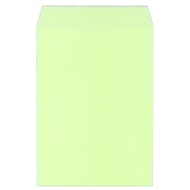 キングコーポレーション カラークラフト封筒 角2 85g/㎡ 〒枠なし ウグイス 業務用パック 080411 500枚/箱(ご注文単位1箱)【直送品】