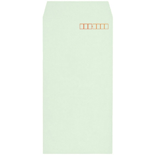 キングコーポレーション カラークラフト封筒 長3 70g/㎡ 〒枠あり ミズ 業務用パック 080122 1000枚/箱（ご注文単位1箱）【直送品】