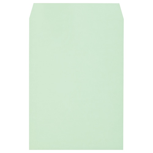 キングコーポレーション ソフトカラー封筒 角2 100g/㎡ グリーン 業務用パック 160208 500枚/箱（ご注文単位1箱）【直送品】