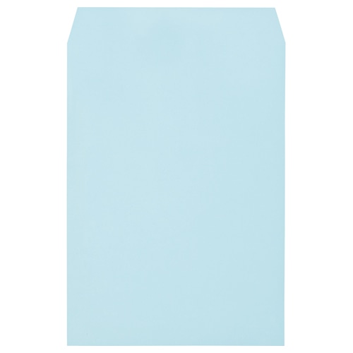 キングコーポレーション ソフトカラー封筒 角2 100g/㎡ ブルー 業務用パック 160203 500枚/箱（ご注文単位1箱）【直送品】
