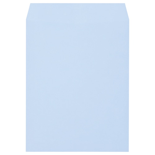 キングコーポレーション ソフトカラー封筒 角3 100g/㎡ アクア K3S100A 100枚/袋（ご注文単位1袋）【直送品】