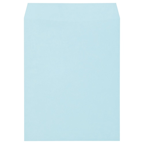 キングコーポレーション ソフトカラー封筒 角3 100g/㎡ ブルー K3S100B 100枚/袋（ご注文単位1袋）【直送品】