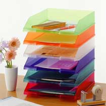 クルーズ スケルトンカラーレタートレー A4タテ オレンジ LT-500OR 3個/セット(ご注文単位1セット)【直送品】