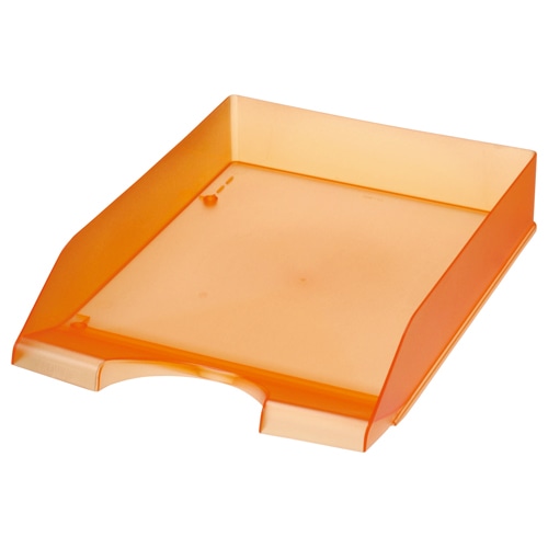 クルーズ スケルトンカラーレタートレー A4タテ オレンジ LT-500OR 1個（ご注文単位1個）【直送品】