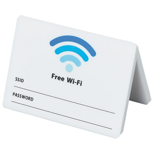 クルーズ ユニバーサルテーブルサイン Wi-Fi案内 CRT30803 1個(ご注文単位1個)【直送品】