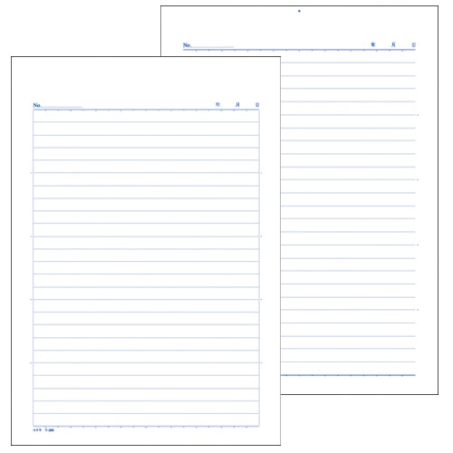 コクヨ NC複写簿(ノーカーボン)便箋(横罫) B5タテ型 25行 40組 ウ-303 10冊/セット(ご注文単位1セット)【直送品】