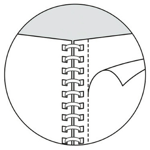 コクヨ キャンパス ソフトリングノート(ドット入り罫線 カットオフ) A5 B罫 50枚 バイオレット ス-S131BT-V 5冊/セット(ご注文単位1セット)【直送品】