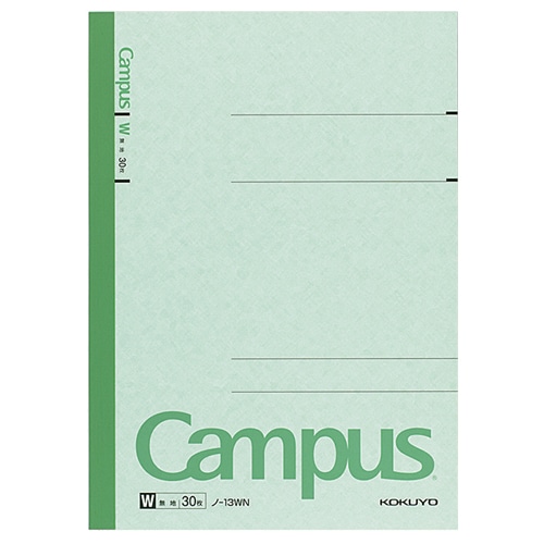 コクヨ キャンパスノート(特殊罫) セミB5 無地 30枚 ノ-13WN 1冊（ご注文単位1冊）【直送品】