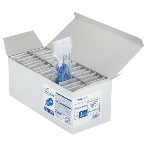 コクヨ テープのり ドットライナー しっかり貼るタイプ つめ替え用 8.4mm×16m タ-D400-08NX30 30個/箱(ご注文単位1箱)【直送品】