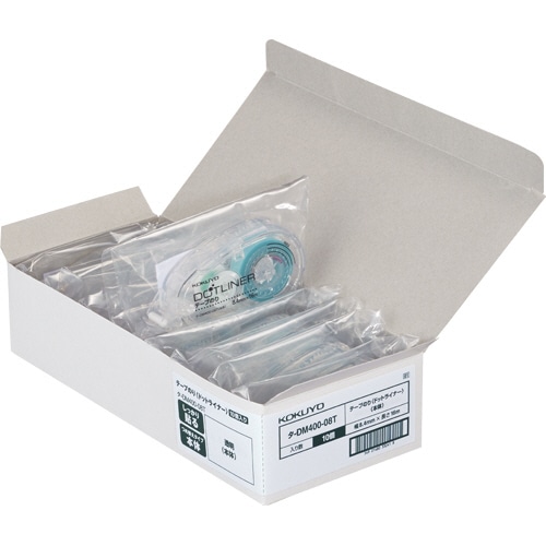 コクヨ テープのり ドットライナー しっかり貼るタイプ(透明) つめ替え用 8.4mm×16m タ-D400-08NT 10個/セット(ご注文単位1セット)【直送品】