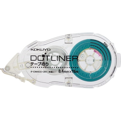 コクヨ テープのり ドットライナー しっかり貼るタイプ(透明) つめ替え用 8.4mm×16m タ-D400-08NT 1個(ご注文単位1個)【直送品】