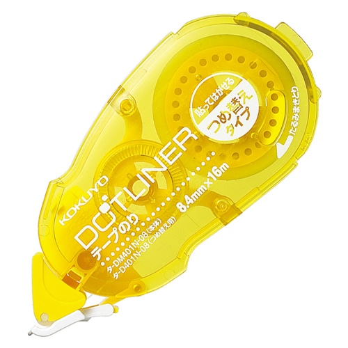 コクヨ テープのり ドットライナー 貼ってはがせるタイプ つめ替え用 8.4mm×16m タ-D401-08 10個/セット(ご注文単位1セット)【直送品】