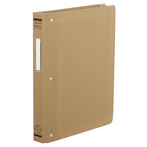 コクヨ バインダーMP(布貼り) A5タテ 20穴 100枚収容 背幅33mm 角金付き ハ-111 1冊（ご注文単位1冊）【直送品】