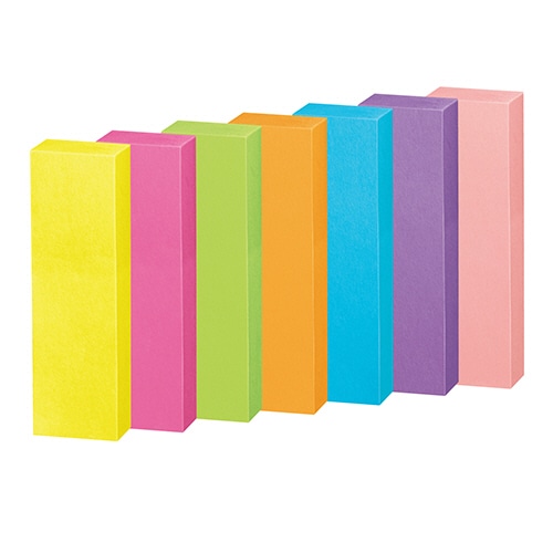 コクヨ 強粘着ふせん<K2> 50×15mm ネオンカラー7色 K2メ-KN5015X25 25冊/袋(ご注文単位1袋)【直送品】