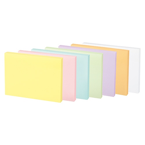 コクヨ 強粘着ふせん<K2> 75×100mm パステルカラー7色 K2メ-KP75100X10 10冊/袋(ご注文単位1袋)【直送品】