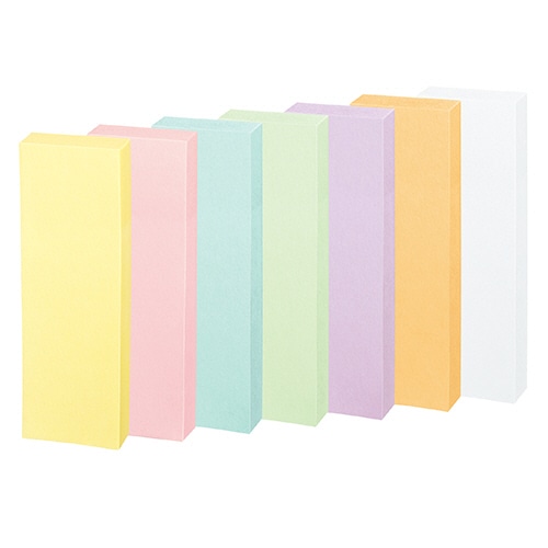 コクヨ 強粘着ふせん<K2> 75×25mm パステルカラー7色 K2メ-KP7525X10 10冊/袋(ご注文単位1袋)【直送品】