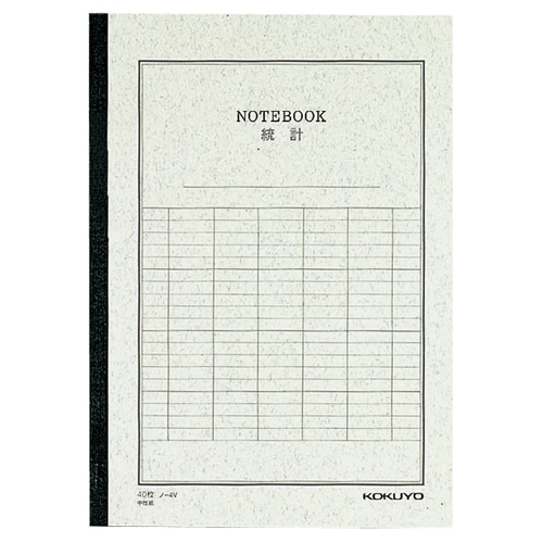 コクヨ 統計ノート セミB5 縦罫6本 40枚 ノ-4V 1冊（ご注文単位1冊）【直送品】