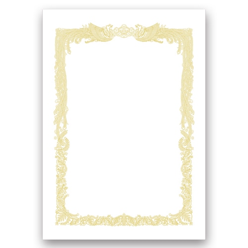 ササガワ タカ印 OA賞状用紙 白 A4 ヨコ書用 10-1061 10枚/袋（ご注文単位1袋）【直送品】