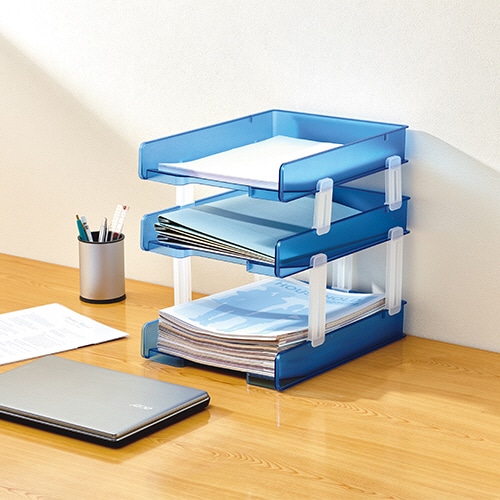 サンカ デスクトレー用ジョインター ショート クリア SDTJ-SCL 4個/袋(ご注文単位1袋)【直送品】