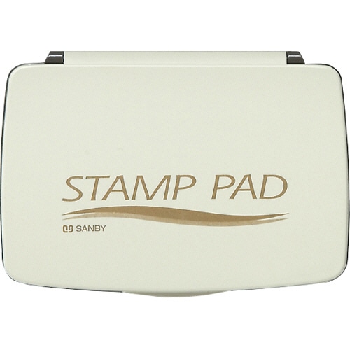 サンビー 顔料系スタンプ台 中型 金 SA-28 1個（ご注文単位1個）【直送品】