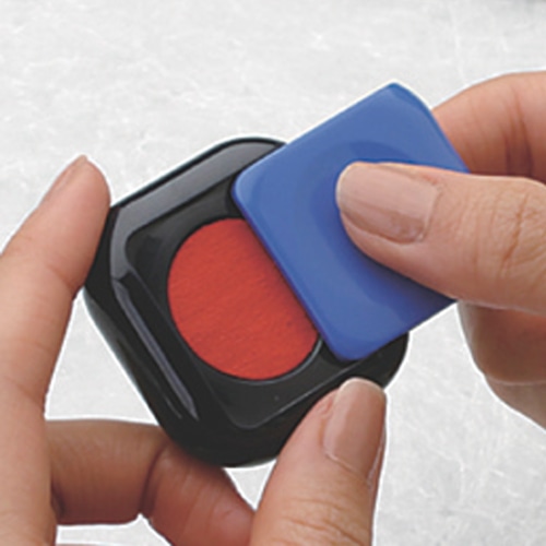 サンビー 朱肉 シュイングベベ 25号 キャロットオレンジ SG-B01 1個(ご注文単位1個)【直送品】