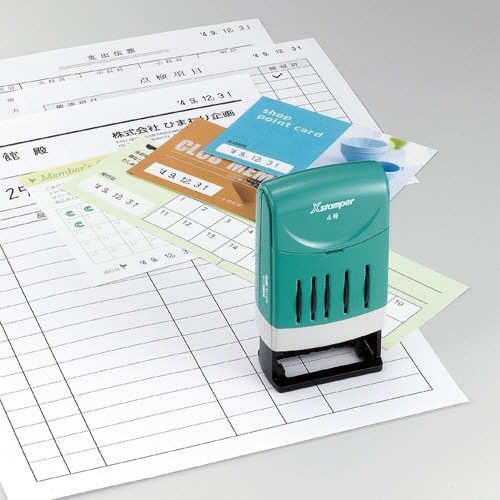 シヤチハタ Xスタンパー 回転日付印 欧文日付 3号 黒 XNDB-3/H-K 1個(ご注文単位1個)【直送品】