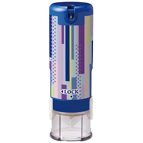 シヤチハタ キャップレス9(メールオーダー式) ドットストライプ柄(ダークブルー) XL-CLNT14/MO 1個（ご注文単位1個）【直送品】