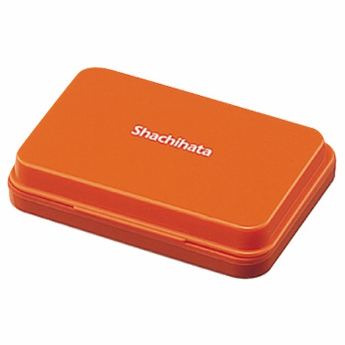 シヤチハタ スタンプ台 小形 朱色 HGN-1-OR 1個(ご注文単位1個)【直送品】