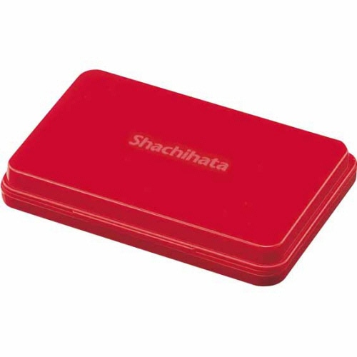 シヤチハタ スタンプ台 中形 赤 HGN-2-R 3個/セット(ご注文単位1セット)【直送品】