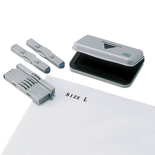 シヤチハタ 柄付ゴム印 連結式 アルファベット(セット) ゴシック体 5号 GRA-5G 1セット(ご注文単位1セット)【直送品】