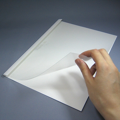 ジャパンインターナショナルコマース とじ太くん専用クリアカバー A4タテ 背幅18mm ホワイト 4110007 10冊/袋（ご注文単位1袋）【直送品】