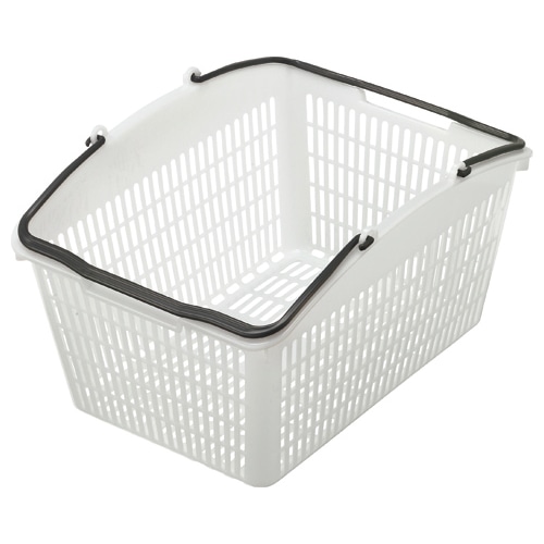 スーパーメイト ショッピングバスケット 16L シロ/グレー PB-16NG 1個(ご注文単位1個)【直送品】