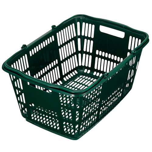 スーパーメイト ショッピングバスケット 33L ダークグリーン CB-33EGG 1個(ご注文単位1個)【直送品】