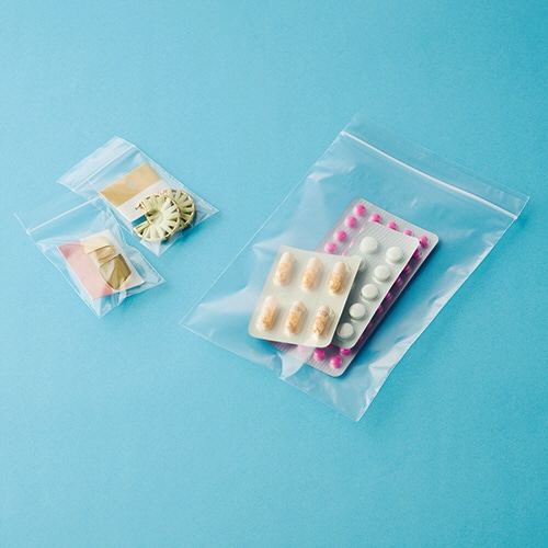 セイニチ ユニパック エコバイオ(チャック付ポリエチレン袋) ヨコ85×タテ120×厚み0.04mm ECO D-4 100枚/袋(ご注文単位1袋)【直送品】