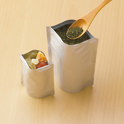 セイニチ ラミジップ(チャック付アルミ袋) スタンドタイプ ヨコ220×タテ300(ガゼット幅64)mm シルバー AL-22 50枚/袋(ご注文単位1袋)【直送品】