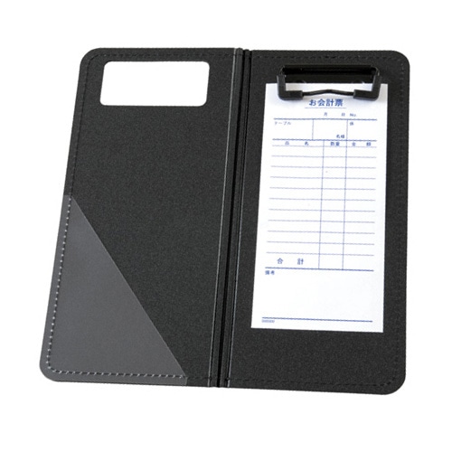 セキセイ クリップファイル 発泡美人 伝票サイズ W114×D10×H245mm ブラック FB-3614-60 1枚(ご注文単位1枚)【直送品】