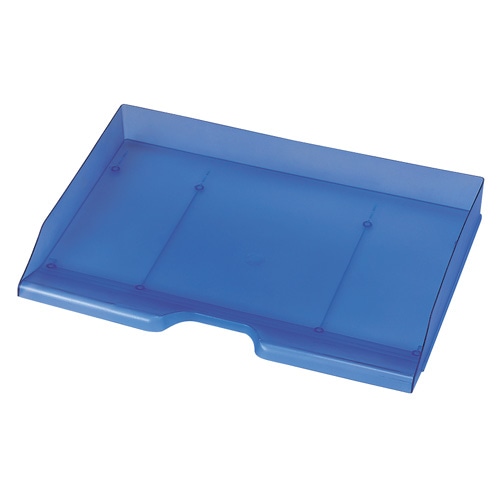 セキセイ スケルトンデスクトレー A3ヨコ ブルー SSS-1485BU 1個(ご注文単位1個)【直送品】